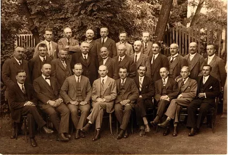 A rudabányai vasércbányya vezetői 1925-ben