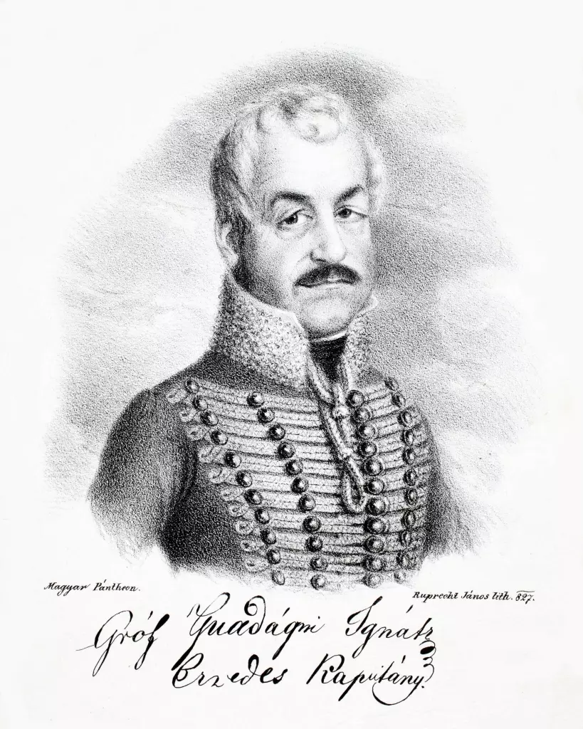 Gróf Guadagni (Gvadányi) Ignác ezredes, gróf Gvadányi József fia
